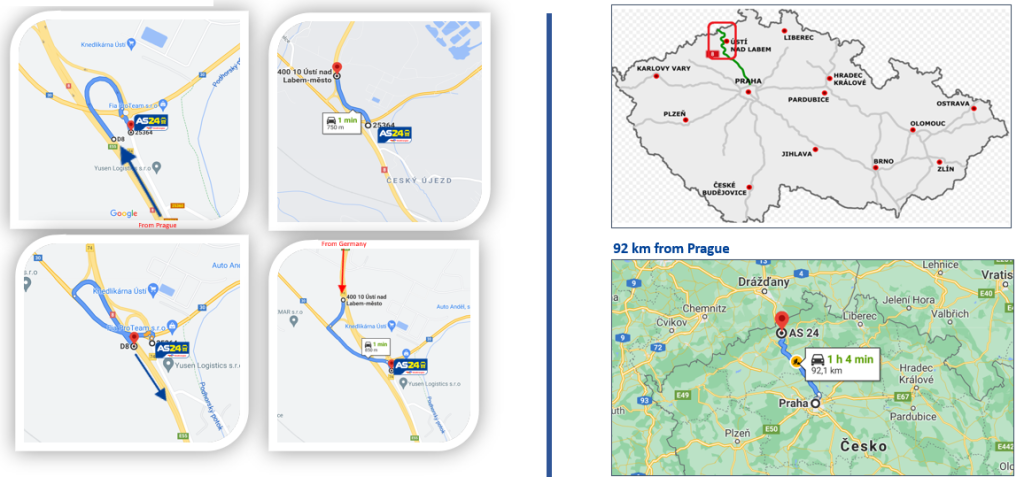 Usti mapa